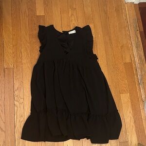 Altar'd State Black Ruffle Kids Dress